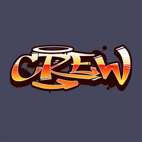 Crew Graffiti Graphic T-Shirt Design Template — Customize it in Kittl