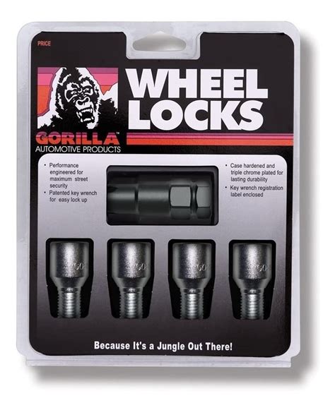 Set 4 Birlos Seguridad Gorilla Rines Hex Chevy C2 12x1 5mm GADGETLAND MX