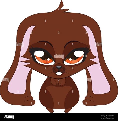 Cute Cartoon Bunnies With Big Eyes