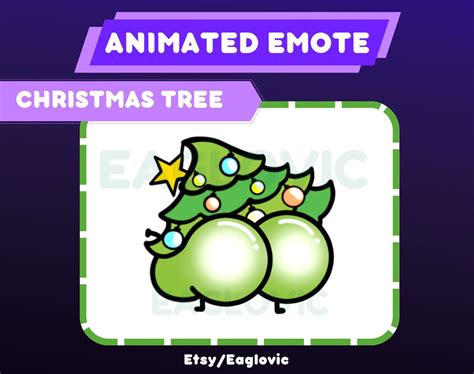 Animated Christmas Tree Booty Emote Butt Emote Cute Emote  Better Tv