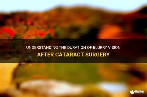 Understanding The Duration Of Blurry Vision After Cataract Surgery