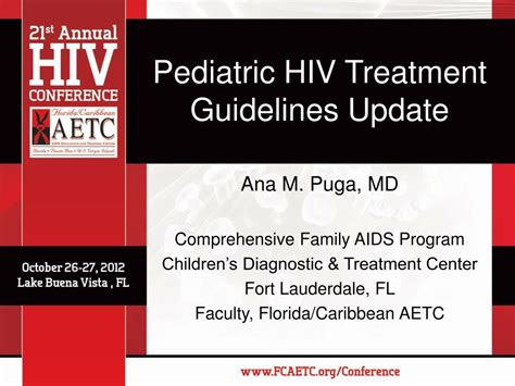 PPT Pediatric HIV Treatment Guidelines Update PowerPoint Presentation