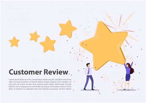 Concepto De Opiniones De Clientes Vector Premium