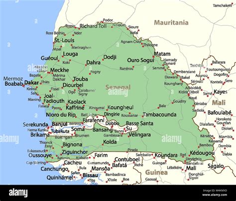 La Carte Du Senegal