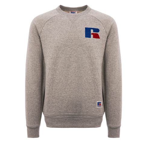 Russell Athletic Crew Neck Sweatshirt Steel Marl Pc86022 324