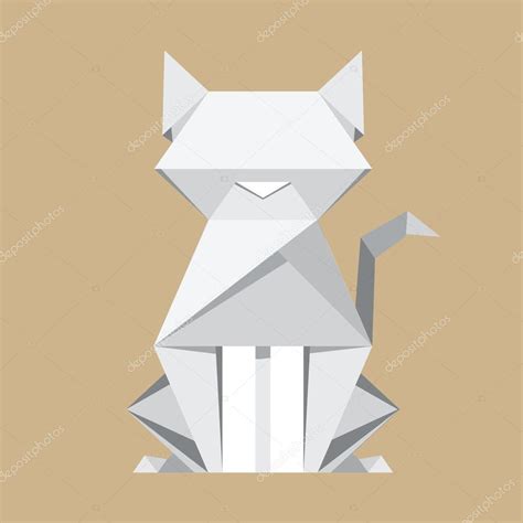 Paper cat origami Stock Vector Image by ©dragoana23 #45217547