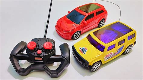 Radio Control Car Unboxing 3d Lights Rc Car 2 Rc Car And 1 Remote