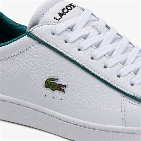 Womens Carnaby Evo Tumbled Leather And Synthetic Sneakers Lacoste