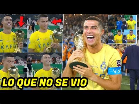 NADIE VIÓ ESTO LA REACCIÓN VIRAL DE CRISTIANO RONALDO AL GANAR EL