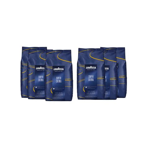 Lavazza Super Crema Whole Bean Espresso (1kg x 6 Bags) - Barista coffee ...