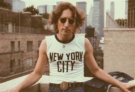 John Lennon On A Nyc Roof ~ 1970’s John Lennon Lennon John Lennon And Yoko