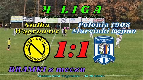 Nielba Wągrowiec vs Polonia 1908 Marcinki Kępno 4 liga bramki z