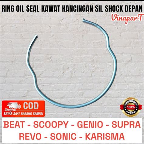 Jual Ring Seal Oil Kawat Kancingan Sil Shock Depan Beat Vario Scoopy