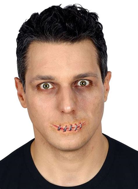 Sewn Mouth Special Effects Costume Makeup By Widmann 4155b Karnival