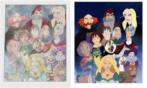 Comparison post- Swan princess characters pieces by Fran48 on DeviantArt