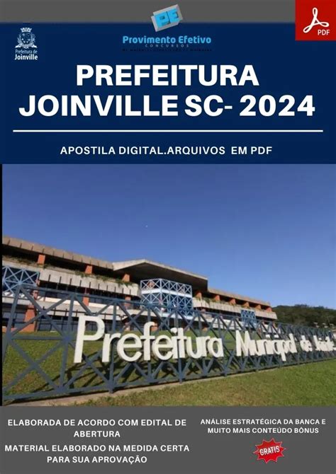 Provimento Efetivo Concursos Apostila Prefeitura Joinville SC