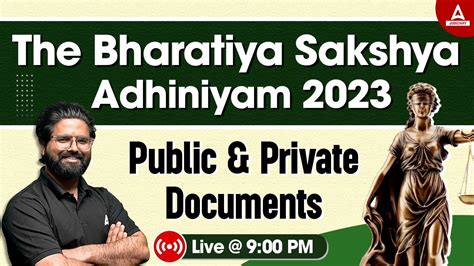 BSA Bhartiya Sakshya Adhiniyam 2023 Public Private Documents New