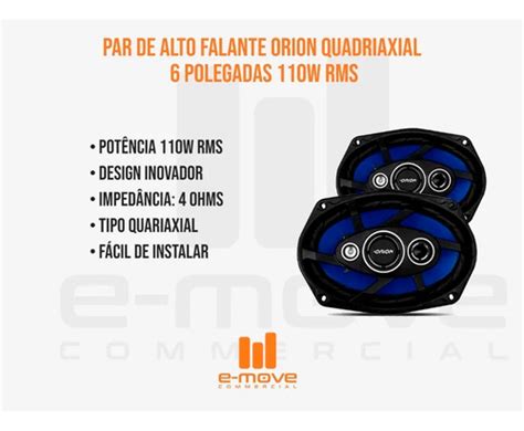 Par De Alto Falantes Tsr Orion Quadriaxial X Pol W Rms Frete Gr Tis