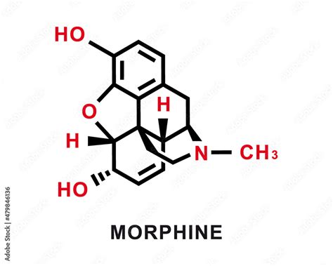 Morphine Chemical Formula Morphine Chemical Molecular Structure