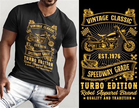 VINTAGE MOTORCYCLE T-SHIRT DESIGN by Junayet Sunny on Dribbble