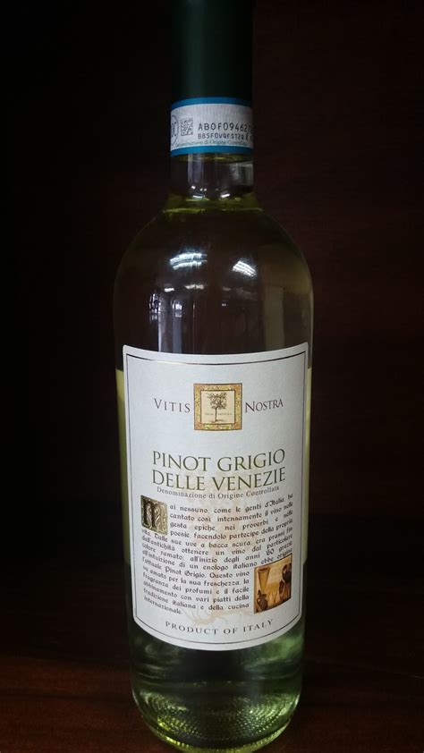 Vino Blanco Doc Pinot Grigio Vittis Nostra Italia Italian Store Cr