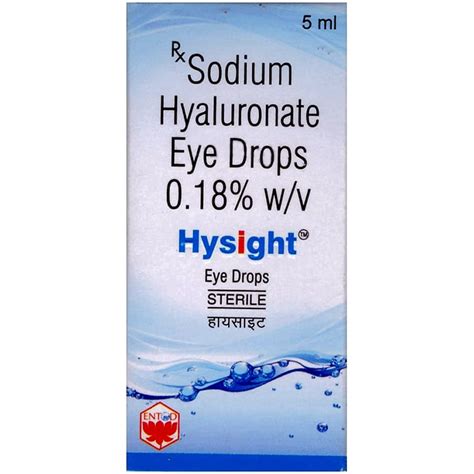 Hysight W V Bottle Of Ml Eye Drops Amazon In Health