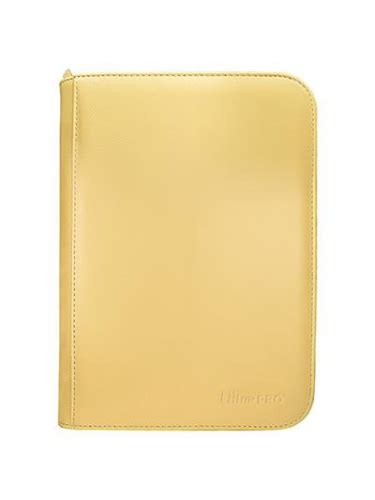 Sammelkarten Album Ultra PRO Vivid 4 Pocket Zippered PRO Binder Yel