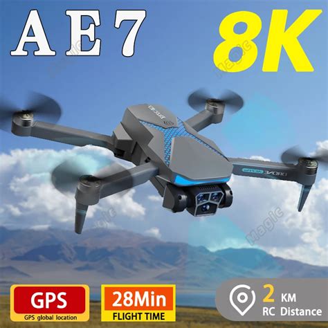 New AE7 Drone 8K HD Camera WiFi FPV Live Video Foldable RC Quadcopter