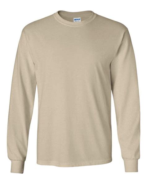 Gildan 2400 Ultra Cotton™ Long Sleeve T Shirt White Needen Canada