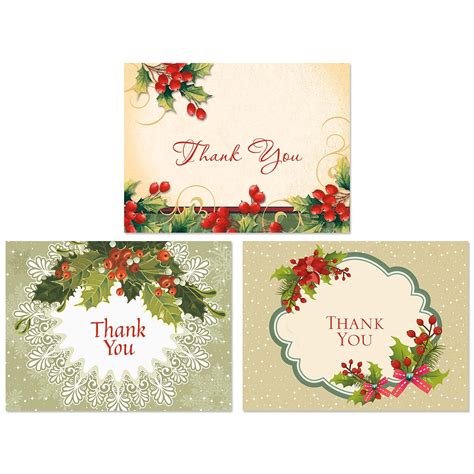 Vintage Christmas Thank You Note Cards Current Catalog