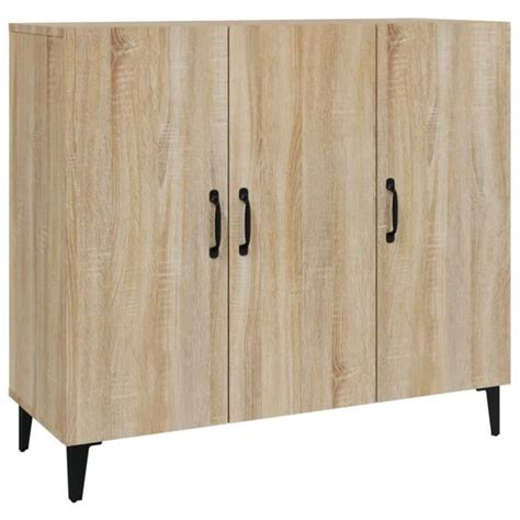 Viesurchoix Buffet Chêne sonoma 90x34x80 cm Bois d ingénierie AB812504