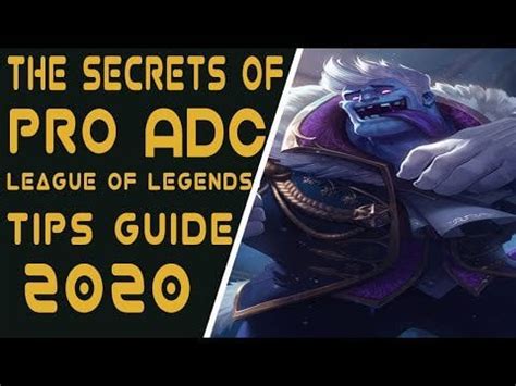 The SECRETS of a PRO ADC Tips League of Legends Guide 2020 : r/leagueoflegends