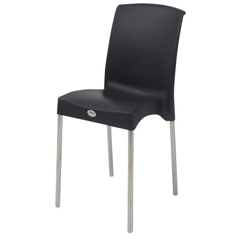 Buy Supreme Premium Plastic Chair Without Arm Hybrid Black Online In