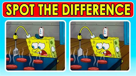 Spot The Difference Spongebob Squarepants Spot The Difference Brain