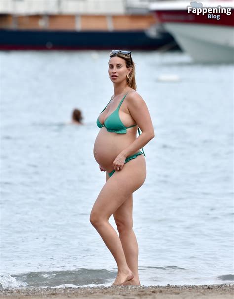 Ferne McCann Flaunts Her Blossoming Belly In A Green Bikini 41 Photos