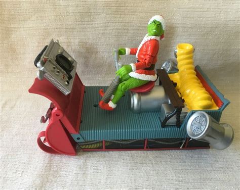 Vintage How The Grinch Stole Christmas Action Figure With Mt Crumpit