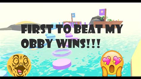 First To Finish The Obby Wins Adopt Me Obby Youtube