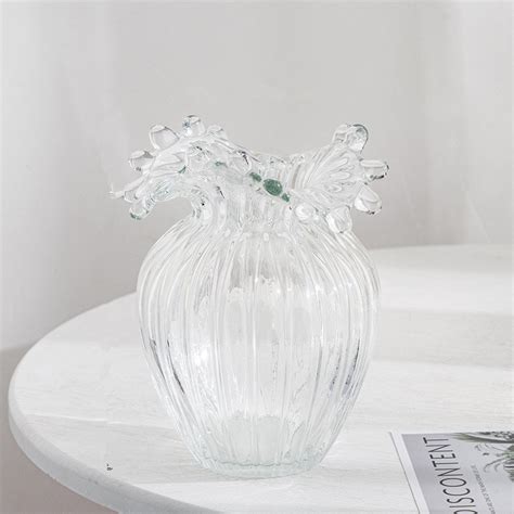 Light Luxury Nordic Style Spray Mouth Glass Vase Creative Living Room