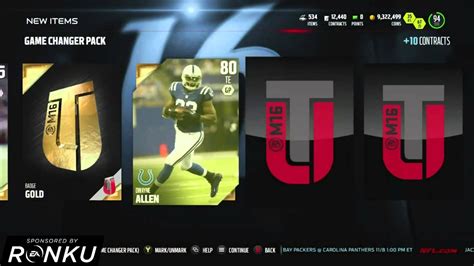 Madden Ultimate Team Game Changer Bundle Mcnabb Item Topper Madden