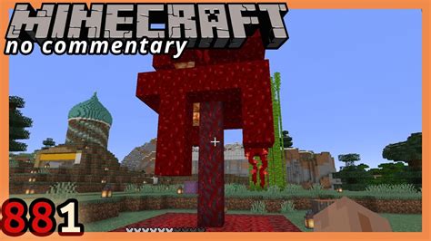 Late Game Minecraft 881 Growing Crimson Stems Youtube