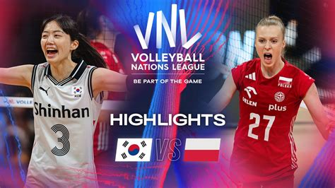 Kor Vs Pol Highlights Week Women S Vnl