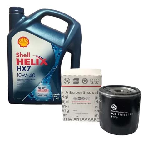 Kit Filtro Aceite Original Vw Suran Aceite 10w40 Shell