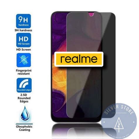 Jual Realme Anti Spy Tempered Glass Screen Guard Tg Pelindung Layar 6 7 C11 C17 C20 C21