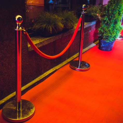 Red Carpet Gold Bollards Hire Melbourne Booths