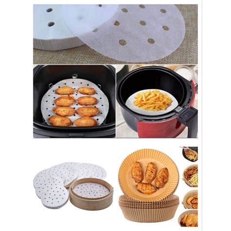 Steam Air Fryer Paper 100 50 Pcs Dim Sum Parchment Paper Non Stick Air