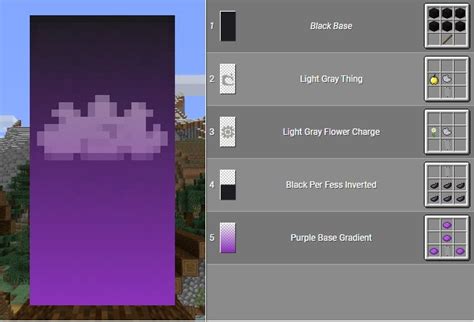 Purple cloud | Minecraft banner designs, Minecraft houses, Minecraft ...