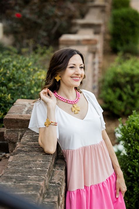 Bright Pink Jade Double With Anna Cross Hidden Truth Jewelry