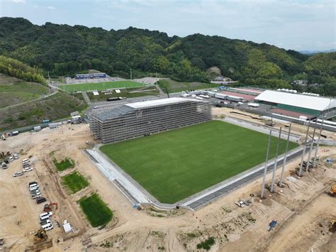 里山スタジアムの様子 20220805 ｜ アシックス里山スタジアム｜asics Satoyama Stadium （fc今治新スタジアム）