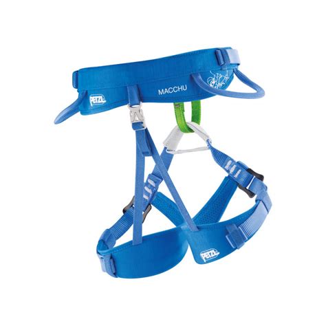 Baudrier Escalade Enfant Macchu Bleu Petzl Montania Sport