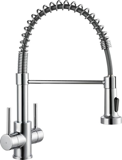 Hapilife Modern Kitchen Sink Mixer Tap With Flexible Hose Dual Spray